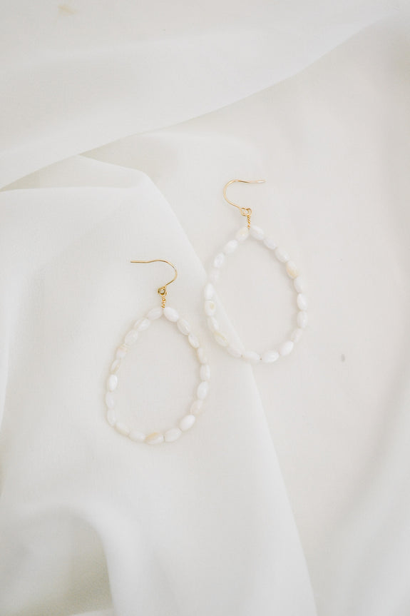 Shell Hoop Earrings